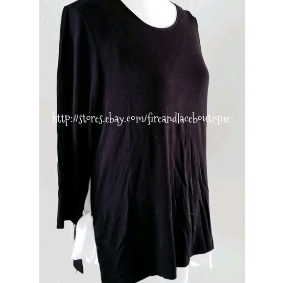 ANTHROPOLOGIE PEBBLE & STONE SIDE BOW BLOUSE TOP SZ M - Picture 1 of 6